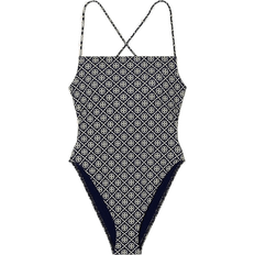 Tory Burch Printed Tie-Back One-Piece Swimsuit