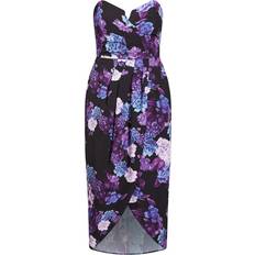 Blommiga - Långa klänningar - XXL City Chic Hydrangea Maxi Dress