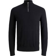 Gråa - Herr Tröjor Jack & Jones Emil Half Zip Sweater