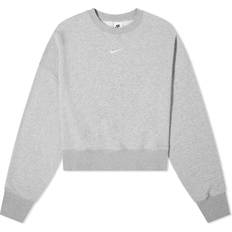 12 - Dam Tröjor Nike Sportswear Phoenix Fleece Over-Oversized Crew-Neck Sweatshirt Women's