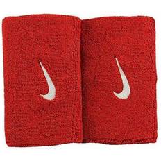 Nike Herr - Röda Svettband Nike Swoosh Doublewide Wristband 2-pack