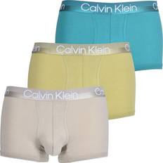 Calvin Klein Herr - Polyester Underkläder Calvin Klein Modern StructureTrunks 3-pack - Deep Lake/Pistache/Winter Linen