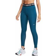 Nike Pro Mid-Rise Leggings Women - Valerian Blue/Black/White