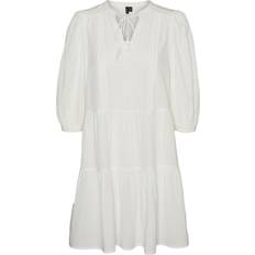 Enfärgade - Korta klänningar - XXS Vero Moda Pretty Dress - White