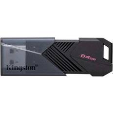 Kingston 64 GB - Memory Stick PRO-HG Duo - USB Type-A USB-minnen Kingston DataTraveler Exodia Onyx 64GB USB 3.2 Gen 1