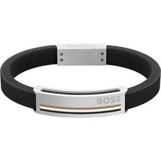 HUGO BOSS Sakis Silicone Bracelet Black 1580364-S