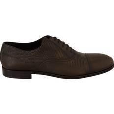 Päls Lågskor Dolce & Gabbana Brown Lizard Leather Dress Oxford Men's Shoes