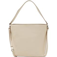 Esprit Handväskor Esprit Hobo-väska med läderutseende, ljusbeige, Einheitsgröße