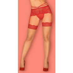 Obsessive Loventy Stockings Röd L/XL