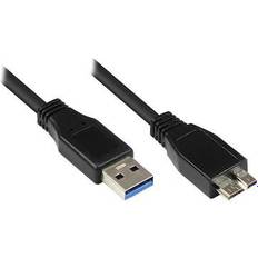 Good Connections USB-kabel Kablar Good Connections 2710-MB03 anslutningskabel/datakabel USB 3.0 Mirco B, 3