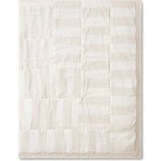 Bambu - Beige Sängkläder Lexington Quilted Linen Blend Sängöverkast Vit, Beige (260x)