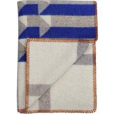 Roros Tweed Designer Norwegian Wool Blankets Multicolor, Pink, Blue, Gray