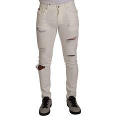 Dolce & Gabbana Herr Jeans Dolce & Gabbana Mens Men Jeans White Cotton