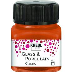 Kreul Glasfärger Kreul 16248 – Glas och porslin klassisk metallisk koppar, i 20 ml glas, lysande vattenbaserad glas- och porslinsmålningsfärg, snabbtorkande, täckande