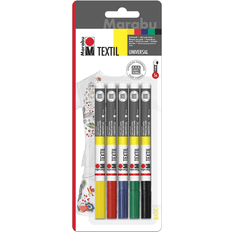 Marabu Textilpenna Textil Painter Universal, Basic, 1-2mm, 5 färger/fp