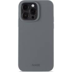 Holdit Silicone Case iPhone 14 ProMax Mobilskal Space Gray