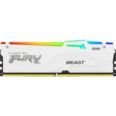 16 GB - DDR5 - Vita RAM minnen Kingston Fury Beast RGB White DDR5 6000MHz 16GB (KF560C36BWEA-16)
