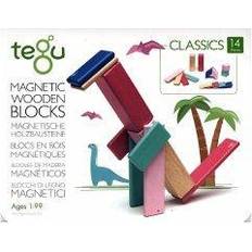 Tegu 14 Magnetische Holzbausteine pink