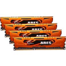 1600 MHz - 32 GB - DDR3 RAM minnen G.Skill Ares DDR3 1600MHz 4x8GB (F3-1600C10Q-32GAO)