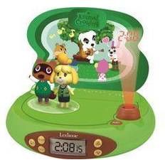 Väckarklocka barn Barnrum Lexibook Animal Crossing Radiowecker grün