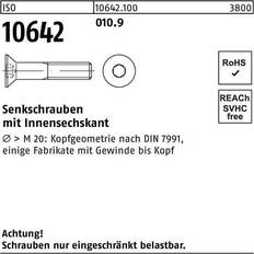 Sonstige Infästning & Byggbeslag Sonstige 3X12 svart försänkt insexskruv 10.9 50..