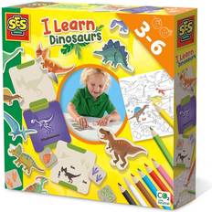 Dinosaurier Pyssellådor SES Creative Lär dig om dinosaurier One Size lekset