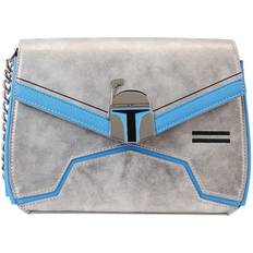 Gråa Handväskor Star Wars Loungefly Jango Fett Chain Shoulder Bag silver blue