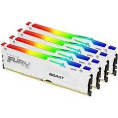 128 GB - DDR5 - Vita RAM minnen Kingston FURY Beast RGB DDR5 5600MHz 4x32GB (KF556C40BWAK4-128)