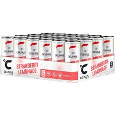 Celsius Energidrycker Matvaror Celsius Strawberry Lemonade 355ml 24 st