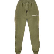 PrettyLittleThing Sports Academy Puff Print Oversized Joggers - Khaki