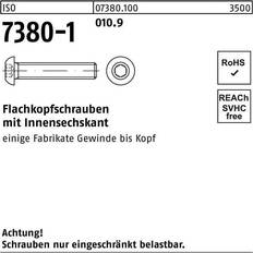 Sonstige Infästning & Byggbeslag Sonstige Flachkopfschraube ISO 7380-1 m.Innensechskant