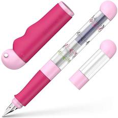 Schneider Base Kid Fountain Pen right-handed, beginner's pen, large finger surfaces Pink-Pink