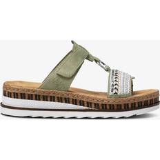 Rieker Gröna Tofflor & Sandaler Rieker Espadrillos V79M6-52 Grun Grön