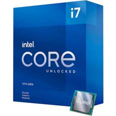 Intel Socket 1200 - Turbo/Precision Boost Processorer Intel Core i7 11700KF 3.6GHz Socket 1200 Box without Cooler