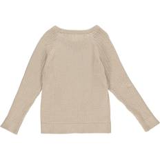 Beige Sweatshirts Müsli by Green Cotton Knit Cable Sweater pojkar Stickat