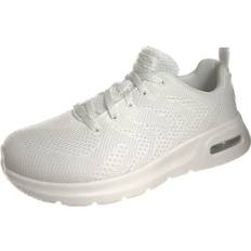 Skechers Dam - Silver Sneakers Skechers court vegan womens white silver casual trainers