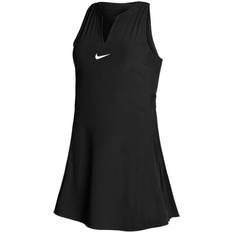 Dam - Enfärgade - Korta klänningar - Svarta Nike Women's Dri-FIT Advantage Tennis Dress - Black/White