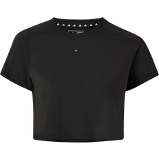 Dam - Jersey - Svarta T-shirts adidas Women's Aeroready Train Essentials 3 Bar Logo Crop Tee - Black