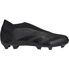 Adidas 13.5 - Unisex Fotbollsskor adidas Predator Accuracy.3 Laceless Firm Ground - Core Black/Cloud White