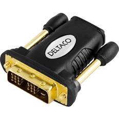 Kabeladaptrar - Standard Speed Kablar Deltaco DVI-D - HDMI M-F Adapter