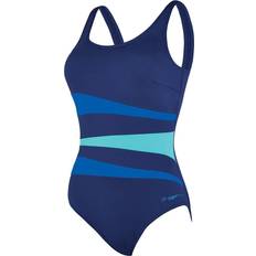 Zoggs Sumatra Adjustable Scoopback Swimsuit - Navy/Blue