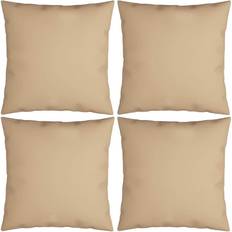 VidaXL Kuddar vidaXL 4 Stoff Komplettes Dekokissen Beige (40x40cm)