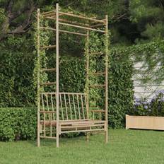 Bambu Trädgårdsbänkar vidaXL pergola Trädgårdsbänk