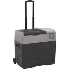 VidaXL Kylboxar vidaXL Cool Box with Wheel and Handle Black&Grey 50 L Polypropylene