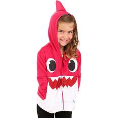 Fun Toddler Baby Shark Hoodie Costume Pink
