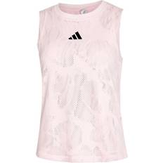 Rosa Linnen adidas Melbourne Tennis Match Tank Top - Clear Pink