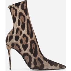 Dam - Multifärgade Kängor & Boots Dolce & Gabbana KIM stretch ankle boots leo_new