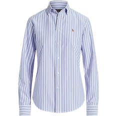 Dam - Oxfordskjortor - Randiga Polo Ralph Lauren Classic Fit Oxford Shirt - Light Blue