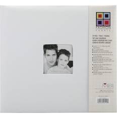 MBI Fotoalbum MBI fashion fabric post bound album w/window 12"x12"-white -802519