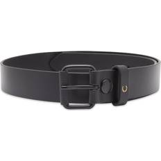 Fred Perry Herr Accessoarer Fred Perry Burnished Leather Belt Black black 32" Waist